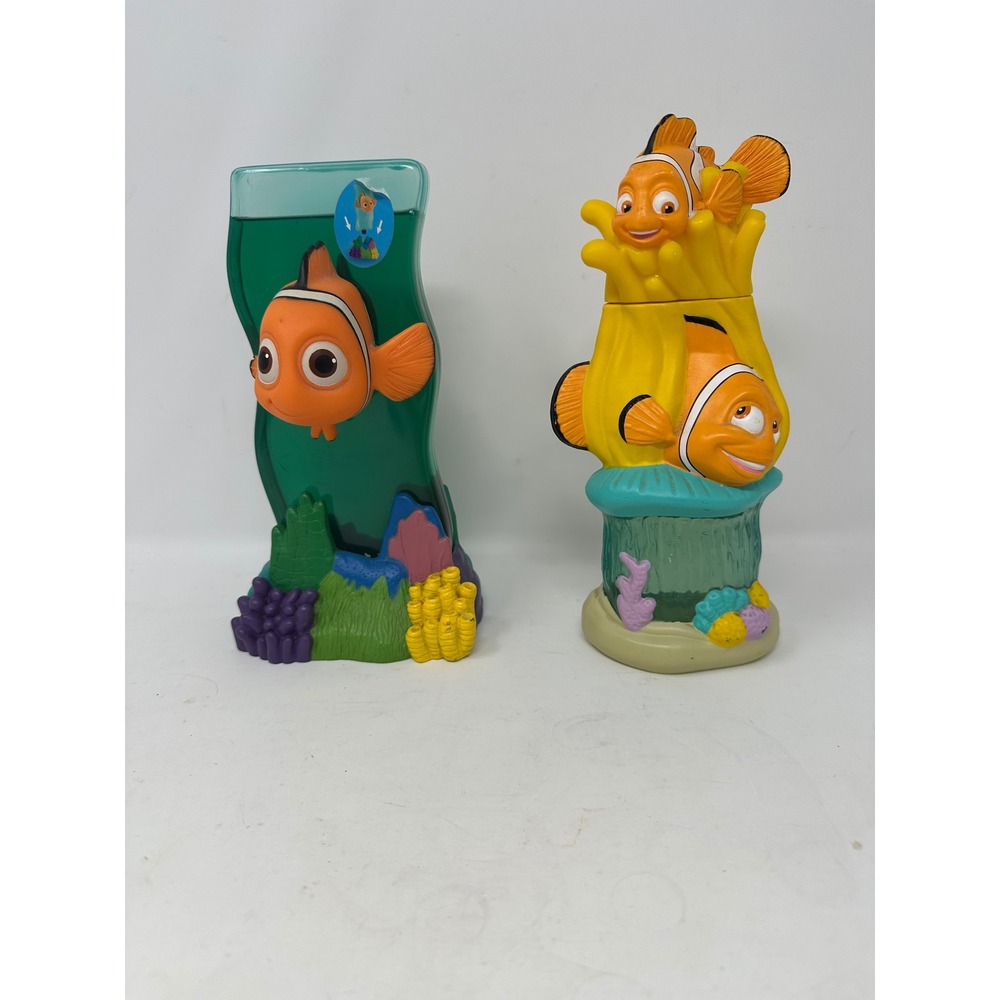 Disney Pixar Finding Nemo Marlin Toy Figure Set Wave Anemone Collectibles